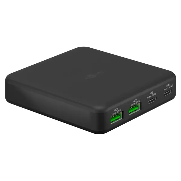 Goobay Chargeur USB-C vers 2x USB-A + 2x USB-C PD 65W
