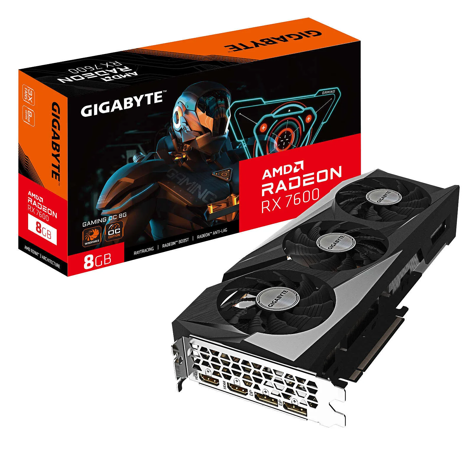 Gigabyte Radeon RX 7600 GAMING OC 8G 