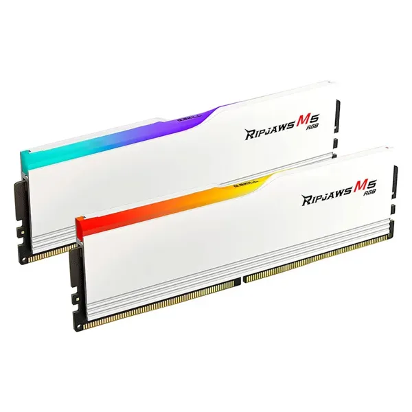 G.Skill Ripjaws M5 RGB 32 Go (2 x 16 Go) DDR5 6800 MHz CL34 - Blanc