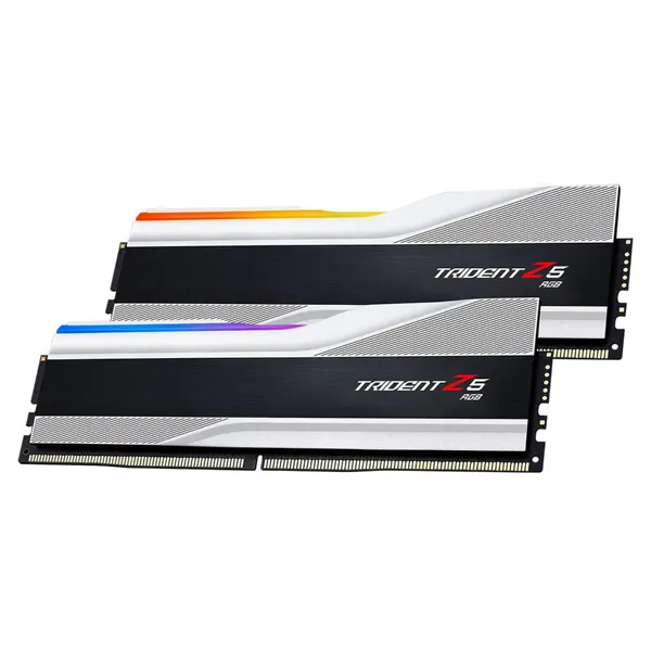 G.Skill Trident Z5 RGB 48 Go (2 x 24 Go) DDR5 8000 MHz CL40 - Argent