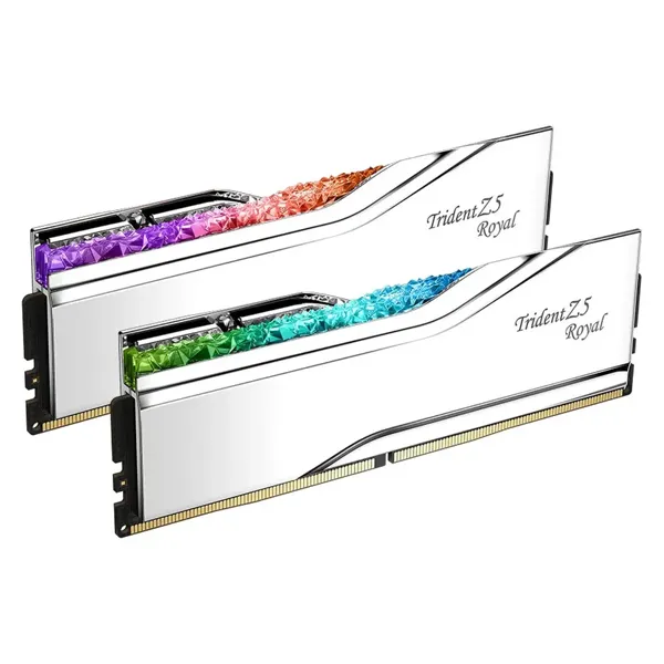 G.Skill Trident Z5 Royal 64 Go (2 x 32 Go) DDR5 6800 MHz CL34 - Argent