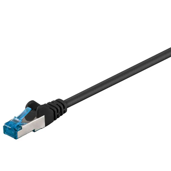 Goobay Câble RJ45 catégorie 6a S/FTP 2 m (Noir)