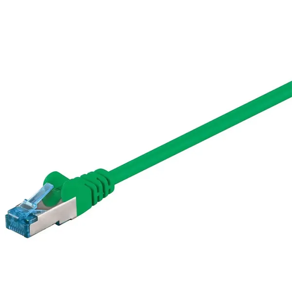 Goobay Câble RJ45 catégorie 6a S/FTP 2 m (Vert)