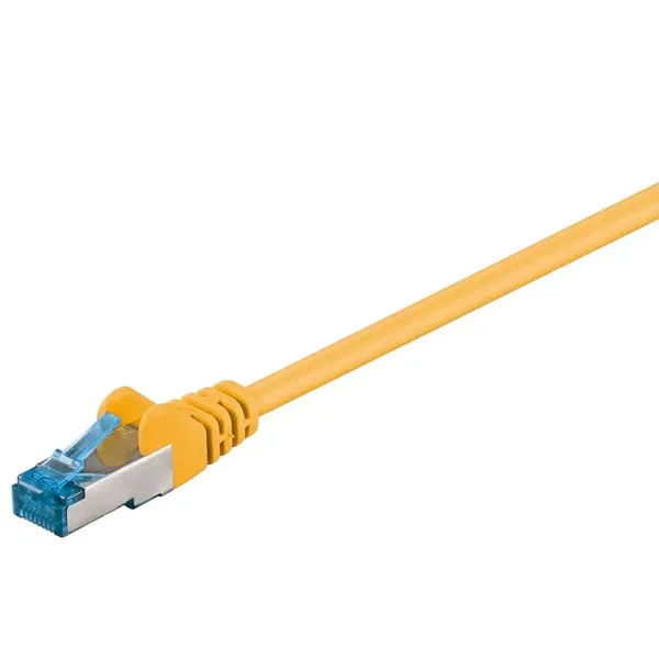 Goobay Câble RJ45 catégorie 6a S/FTP 5 m (Jaune)