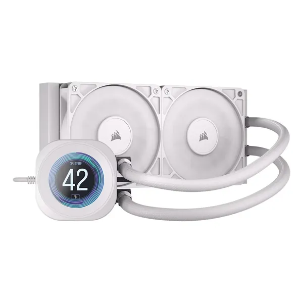 Corsair Nautilus 240 RS LCD (Blanc)