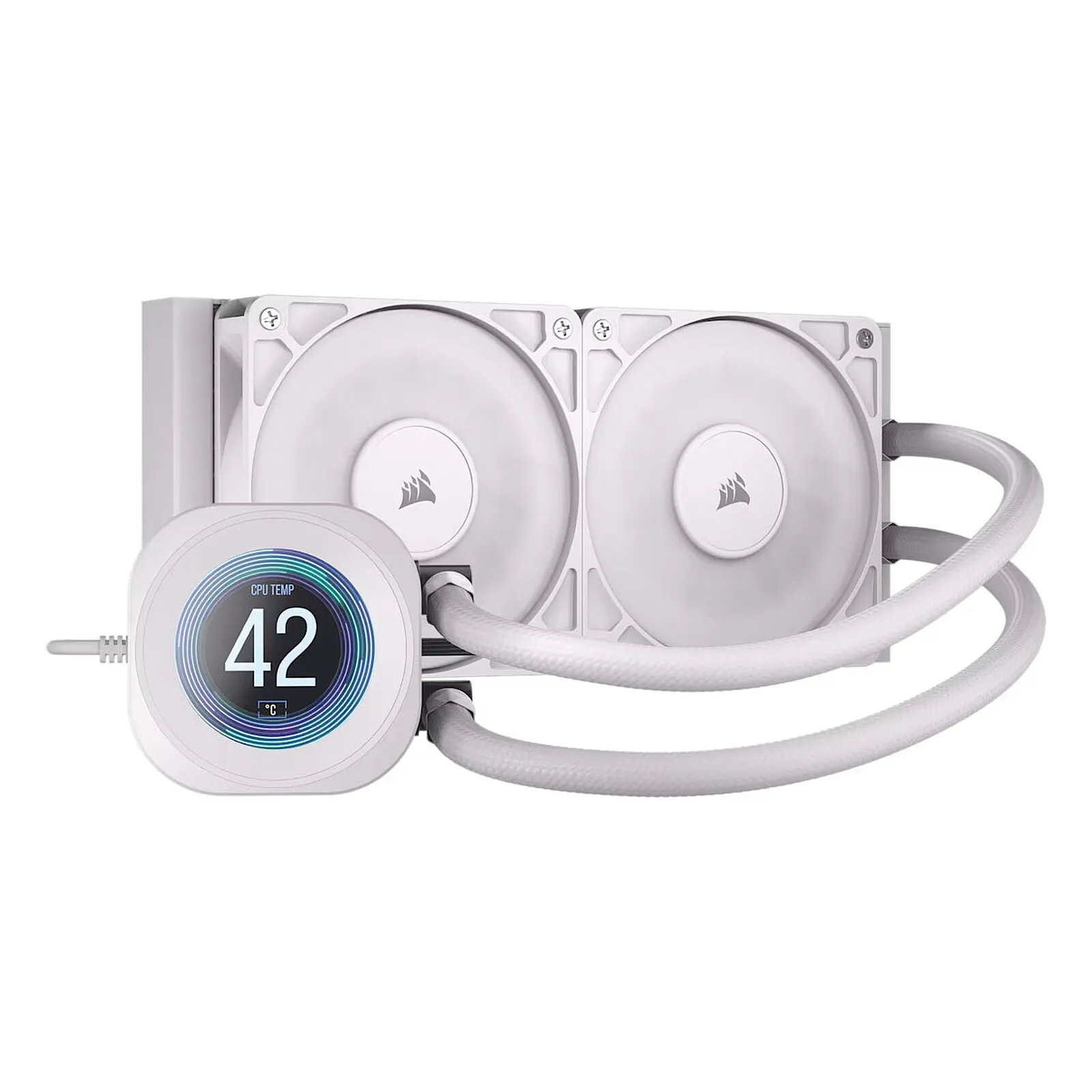 Corsair Nautilus 240 RS LCD (Blanc)